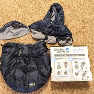 EUC 7A.M Enfant Convertible Pookie Poncho in blue.